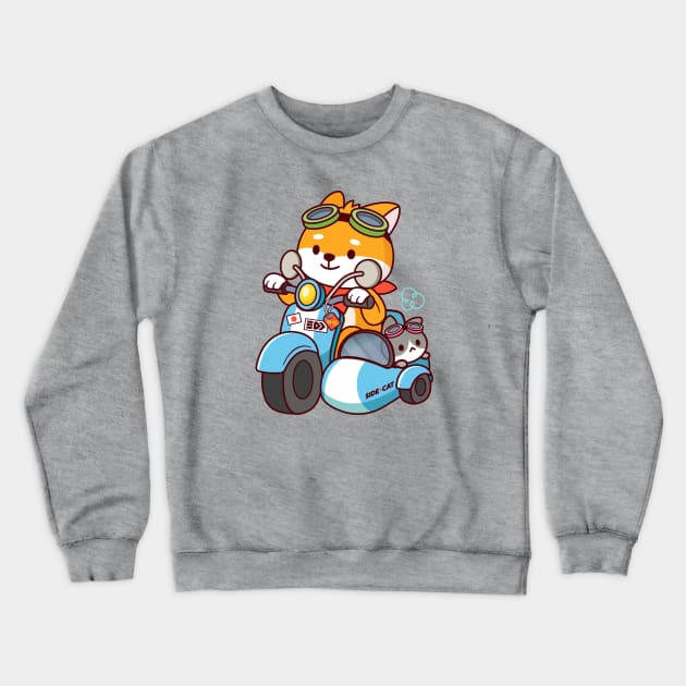 Scooter Kawaii Crewneck Sweatshirt by kudasai